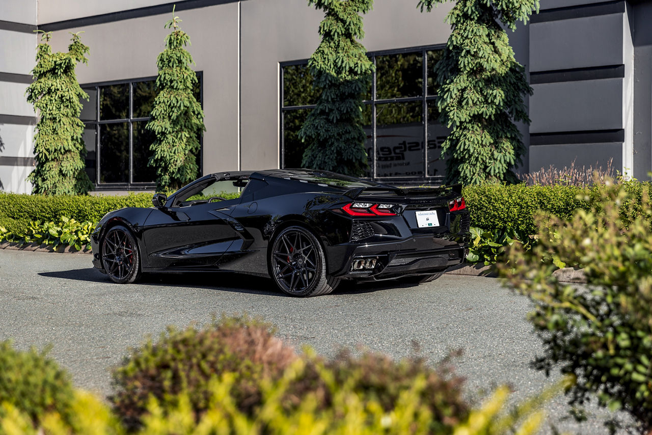 2021 Chevrolet Corvette C8 Niche Alpine D Black Wheel Pros